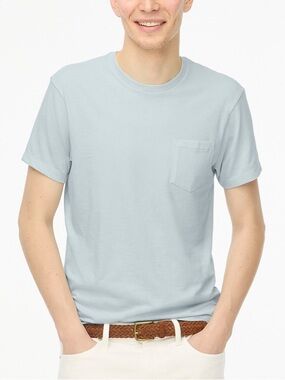 NWT J. Crew Slim Washed Jersey Pocket Tee